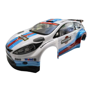 BOLHA FIESTA HATCH PARA AUTOMODELO KYOSHO DRX ESCALA 1/9 PINTADA MARTINI LHP0910 M